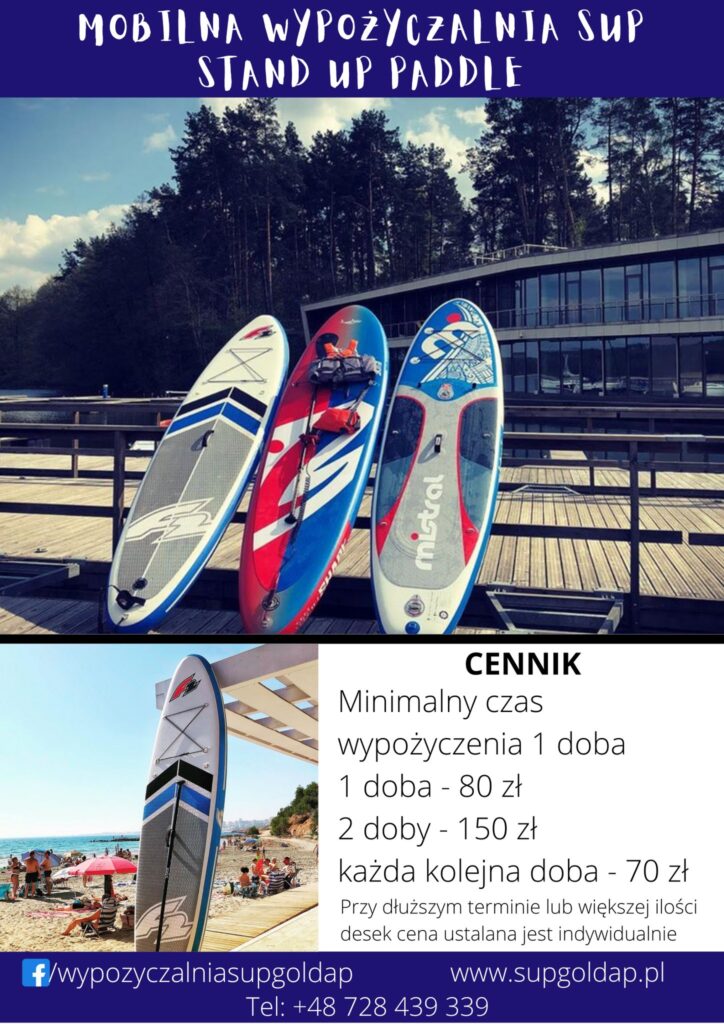 Wypożyczalnia SUP Gołdap cennik